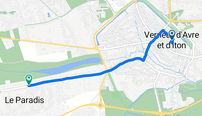 Moderate route in Verneuil-sur-Avre