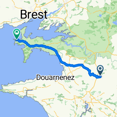 De 18 Cité de Yeun Pargamou, Briec à 13P Rue du Grouanoch, Camaret-sur-Mer