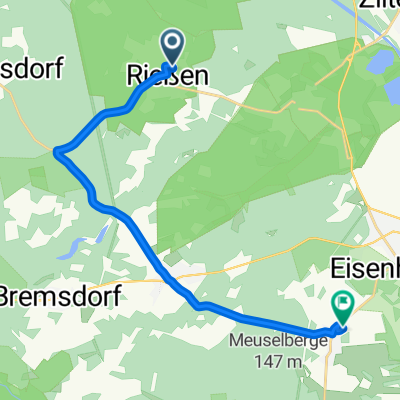 Kirschweg 19, Siehdichum nach Feldweg 1A, Eisenhüttenstadt