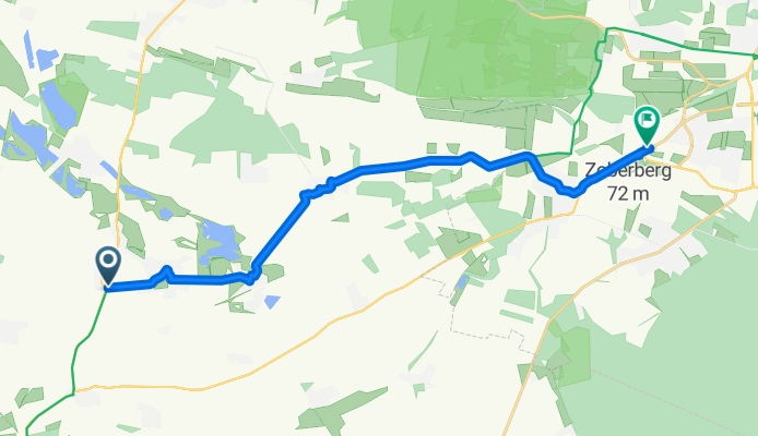 Am Mühlenweg, Osternienburger Land nach Otto-Mader-Straße 1, Dessau-Roßlau
