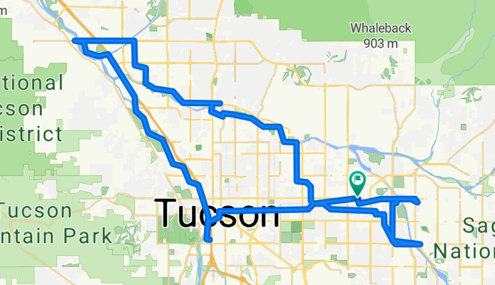 5840 E Speedway Blvd, Tucson to 5840 E Speedway Blvd, Tucson