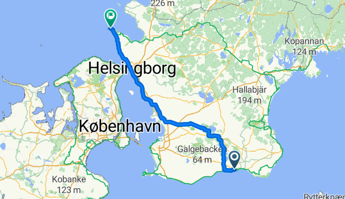 Stora Östergatan 47D, Ystad to Italienska vägen 211, Mölle