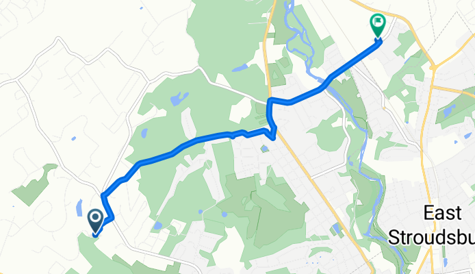 Relaxed route in East Stroudsburg