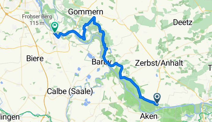 Elbe5, 1.Tag, Schönebeck-Steutz