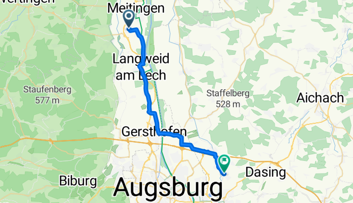 Alte Dorfstraße 10, Meitingen nach Nordstraße 2, Friedberg