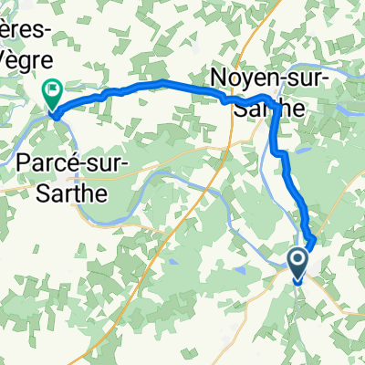 Itinéraire modéré en Malicorne-sur-Sarthe