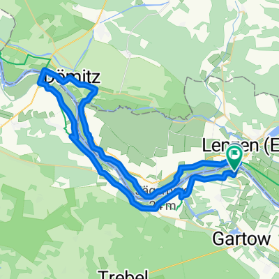 Lenzen - Dömitz Elbe