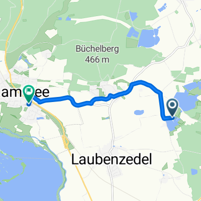 Langsame Fahrt in Muhr am See