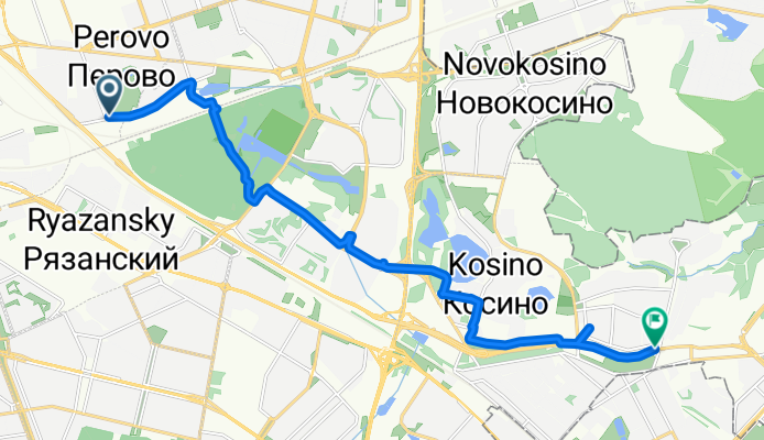 От улица Лазо 18 корпус 2, Москва до ул. Лухмановская, Москва