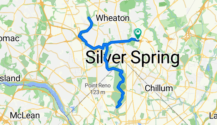 707 Forest Glen Rd, Silver Spring to 606 Forest Glen Rd, Silver Spring