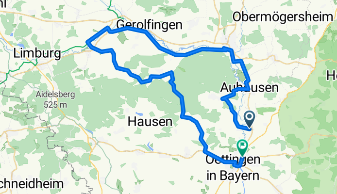 Restful route in Hainsfarth