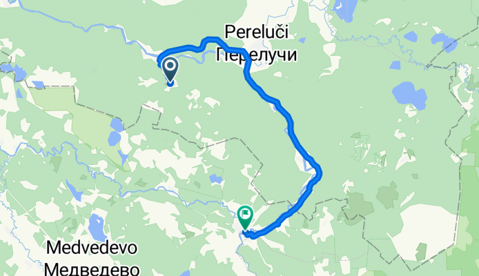 Маршрут в Unnamed Road, Березовский Рядок