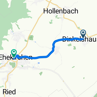 Dinkelshausen A 12, Ehekirchen nach Doktor-Müller-Straße 9, Ehekirchen