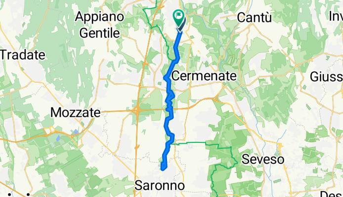 Da Via Don Angelo Sassi 7, Fino Mornasco a Via Primo Maggio 5, Fino Mornasco