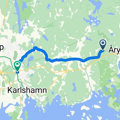 Gamla Riksvägen 479, Trensum to Nyemöllevägen 6, Karlshamn