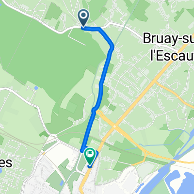 De 47 Rue Michel Brabant, Bruay-sur-l'Escaut à 504 Rue Jean Jaurès, Anzin