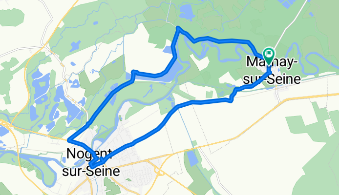 Marnay-sur-Seine Nogent-sur-Seine and back