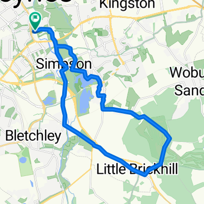 Relaxed route in Milton Keynes