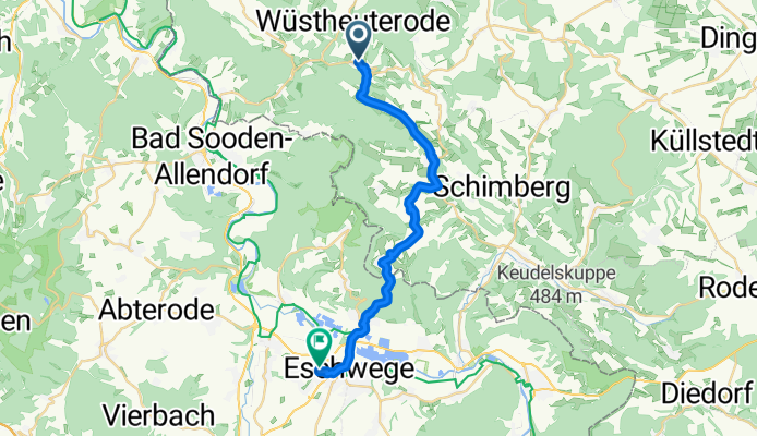 Am Krühle 1, Mackenrode nach Bernhard-Engelhardt-Straße 6, Eschwege