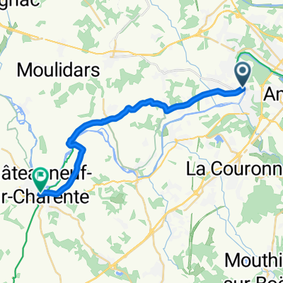 Route from Rue de la Chaussée 6, Fléac