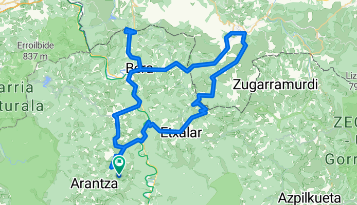 Igantzi-Lizarrieta-Lizuniaga-Ibardin-Igantzi