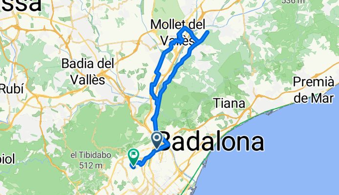 Passeig de Torras i Bages 122, Barcelona to Carrer de la Vall d'Ordesa 22, Barcelona
