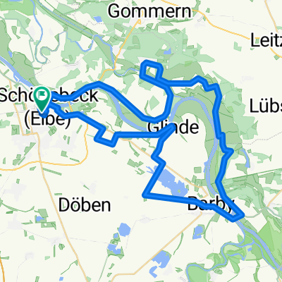 Schönebeck - Ranies - Pretzien - Dornburg - Ronney - Barby - Pömmelte - Glinde - Schönebeck
