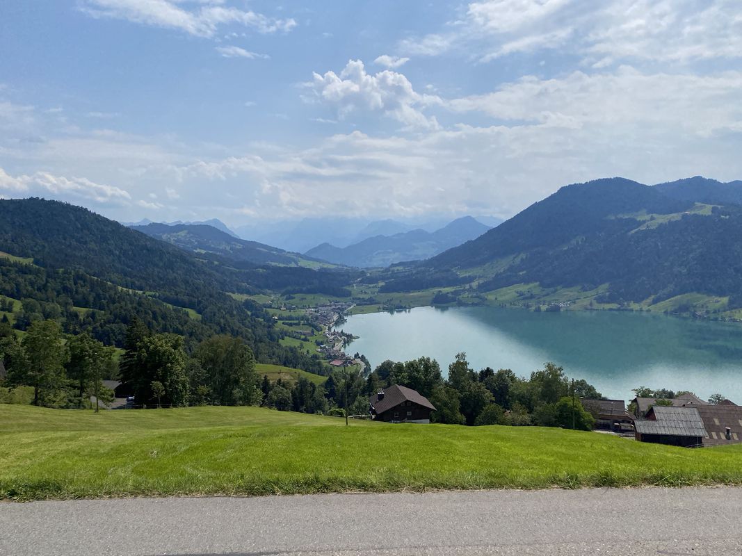 Restful route in Unterägeri