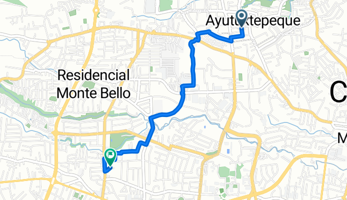 De 1a Avenida Sur a Calle San Jose, San Salvador