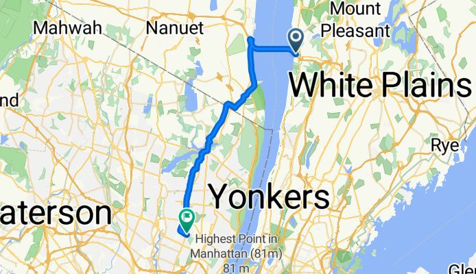 South Broadway 283, Tarrytown to Westervelt Place 33, Teaneck