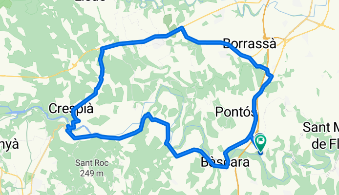 Sporty route in Garrigàs