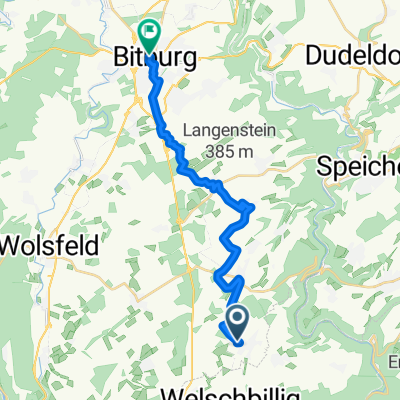 Langsame Fahrt in Bitburg