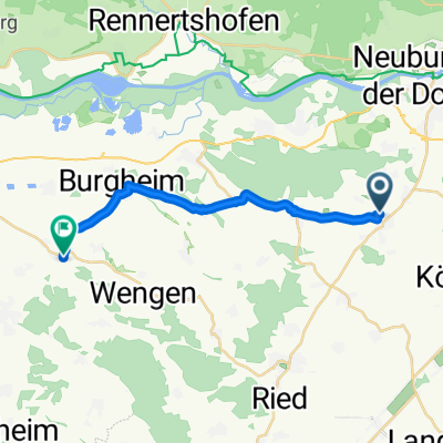 Am Berg 15, Rohrenfels nach Fischbauerngasse 16, Rain