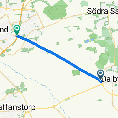 Dalbyvägen, Dalby to Dalbyvägen, Lund