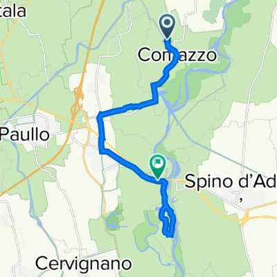 Da Via Ilderado da Comazzo 1 a Strada Provinciale ex Strada Statale 415 Paullese, Spino D'adda
