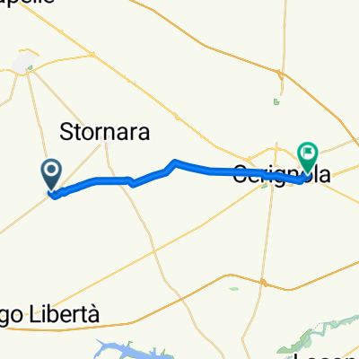 Da Via S. Ten. Costa 25, Stornarella a Via San Samuele 28, Cerignola