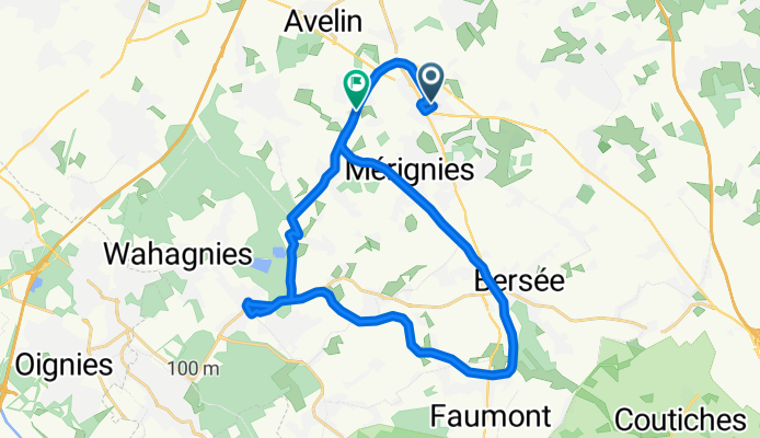 Itinéraire à partir de 18 Rue des Tisserands, Pont-à-Marcq