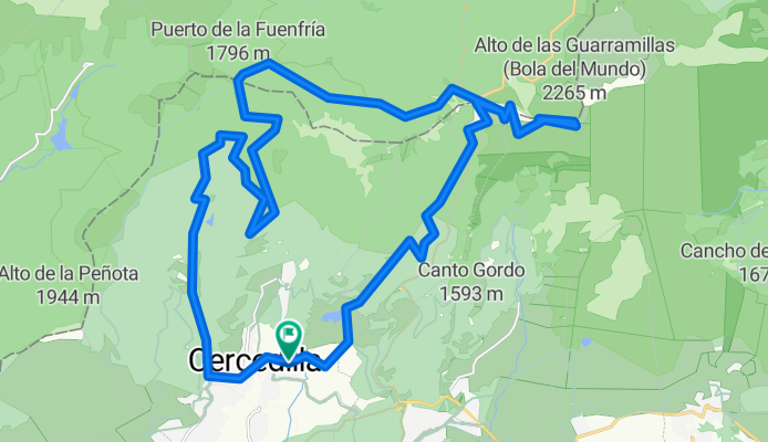 Cercedilla - Camino del Calvario - bola del mundo - fuenfria