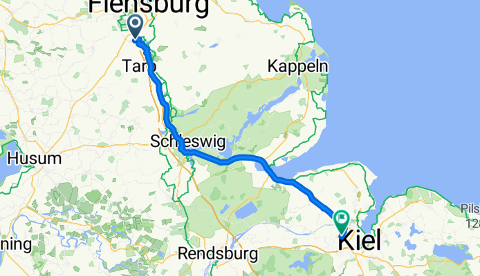 Westerreihe 16, Oeversee nach Ernst-Barlach-Weg 23, Kronshagen