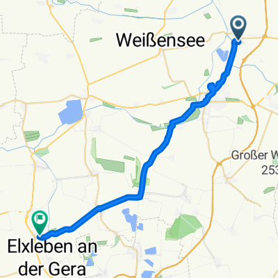 Carl-Schleusing-Straße 18, Sömmerda nach Breite Straße 1, Walschleben