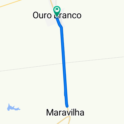 De Rua Domingos Gomes, 112–190, Ouro Branco a Rua Coronel Lucena, 375–451, Ouro Branco