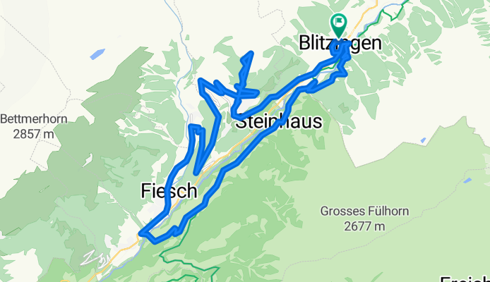 Blitzingen - Bellwald - Fieschertal - Ernen - Blitzingen