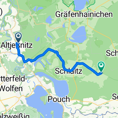 Moderate route in Raguhn-Jeßnitz