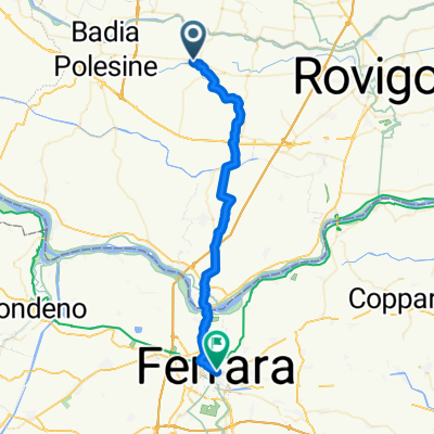 Da Via Don Luigi Sturzo 95, Lendinara a Largo Castello 14, Ferrara