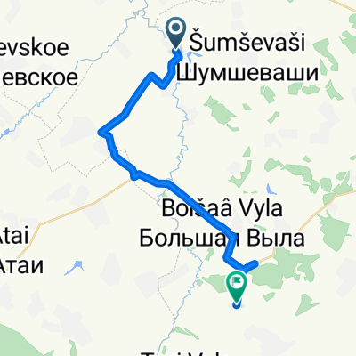 От Unnamed Road, Большая Атмени до Unnamed Road