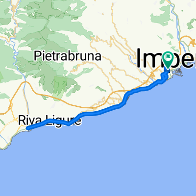 Arma di Taggia via ciclabile