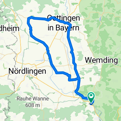 Das Ries von Süd nach Nord