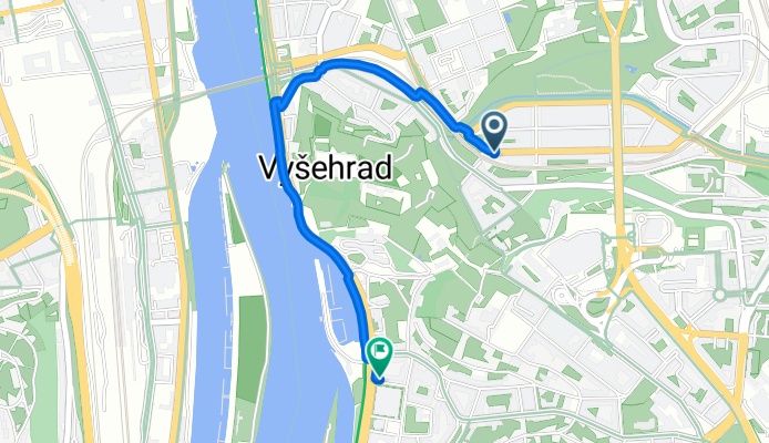 Jaromírova 2 to Vodárenská 1