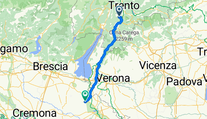 Da Frazione Covelo 77 a Strada Provinciale 17 77, Goito