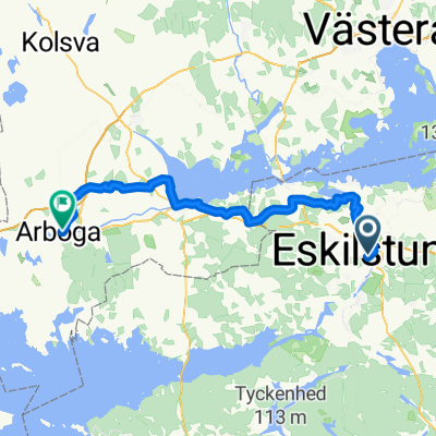 Esklistuna - Arboga (+ ca 15 km till tåget sthlm!)